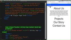 Modern Web Design with HTML5, CSS3, and JavaScript - Adding a Responsive Bootstrap Navbar Instructional Video
