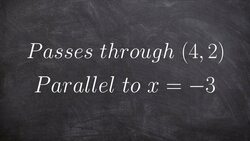 How to write the equation of a line parallel to another through a point Instructional Video