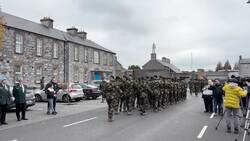Tanaiste attends a review of 125th Infantry Battalion ahead of their deployment to South Lebanon News Clip