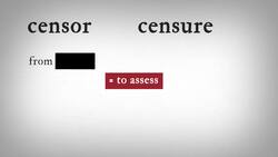 Hamlet 1.3 Word Nerd: Censure Instructional Video