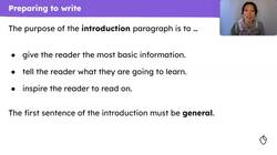 Writing the introduction of a non-chronological report about anglerfish Instructional Video