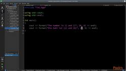 C++ 20 (2a) New Features - std::format: Placeholders and Syntax Instructional Video