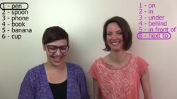 Basic Grammar - Prepositions of Location Instructional Video