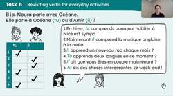 What is it like? Singular verbs like 'dire' and 'prendre', adjectives Instructional Video