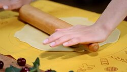 Woman's hands roll the dough. Stock Footage