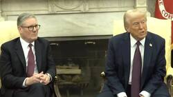 Starmer and Trump meet in White House Oval Office News Clip