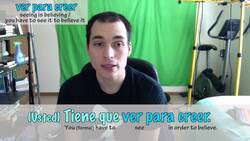 How to say "Seeing is believing" in Spanish (Día 130) Instructional Video