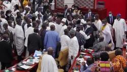 CLEAN : Unrest breaks out at opening session of Ghana's new parliament News Clip