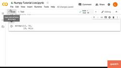 Data Science Prerequisites - Numpy, Matplotlib, and Pandas in Python - Matrices Instructional Video