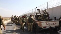CLEAN : Pro Ankara fighters cross the border into Syria News Clip