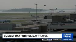 FAA warns of possible slowdowns as Thanksgiving week air traffic spikes News Clip