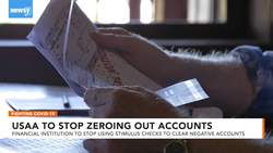 USAA To Stop Using Stimulus Checks To Cover Negative Bank Balances News Clip