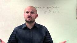 Tutorial - Promo Solving a quadratic when a=1 Instructional Video