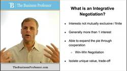 Integrative Negotiation Instructional Video