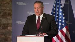 Pompeo and Slovakian FM joint briefing Instructional Video