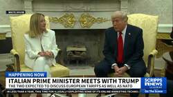 Trump and Italy's Meloni meet at White House News Clip