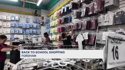 Back to school shoppers pack into Fordham shops on Labor Day News Clip