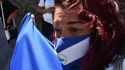 CLEAN : Nicaraguans in exile in Costa Rica protest Ortega inauguration News Clip