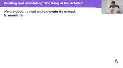 Madeline Miller's 'The Song of Achilles': understanding the extract Instructional Video