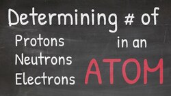 Determining the Number of protons, neutrons and electrons in an ATOM Instructional Video