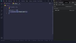 JavaScript Masterclass - Zero to Job-Ready with Hands-On Projects - If Statements / 022 Instructional Video