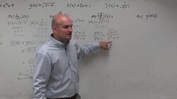 Quotient of two functions then determine the domain Instructional Video