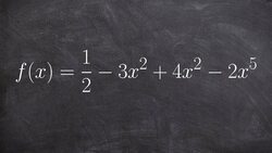 Write the polynomial in standard form and determine the degree and LC Instructional Video