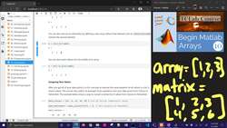 Matlab 👩‍💻 Array and Matrix Instructional Video
