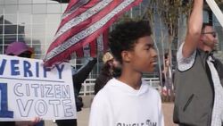 USA: Republican protestors demonstrate against election in Atlanta. News Clip