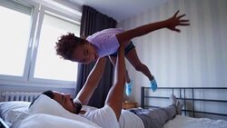 Time for fun with dad Stock Footage