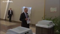 Watch: Putin squirms as voting machine rejects his ballot News Clip