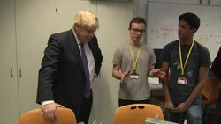 Boris Johnson King’s Maths School Visit News Clip