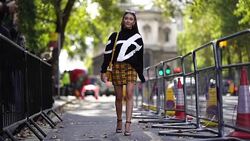 Street Style - LFW September 2018 Stock Footage