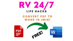 Convert PDF to Word in 1 Min! - Free and Easy! Instructional Video