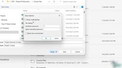 Microsoft Project 2021 From Beginners to Advanced - Project Security Instructional Video