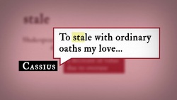 Julius Caesar 1.2 Word Nerd: Stale Instructional Video