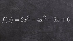 Learn how to apply rational zero test to determine the number of possible rational zeros Instructional Video