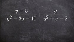 Adding two rational expressions with trinomial denominators Instructional Video