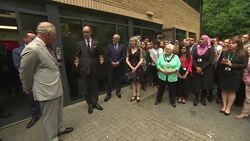 Prince of Wales visits Prince's Trust Call Centre at Nantgarw News Clip