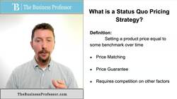 Status Quo Pricing Strategy Instructional Video