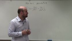 Find the domain from division of two functions Instructional Video