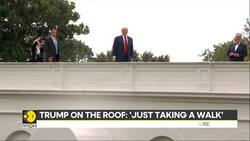 Trump strolls White House roof, jokes about nuclear missiles in surprising moment News Clip