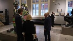 King Charles and Queen Consort make ‘symbolic’ visit to V&A exhibition of African fashion News Clip