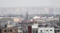 CLEAN : Airplanes land and take off at Kabul airport as evacuations continue News Clip