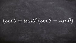 Simplifying a basic trigonometric expression Instructional Video