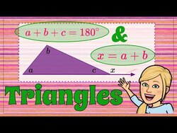 Triangle Sum Theorem and Exterior Angle Theorem Instructional Video