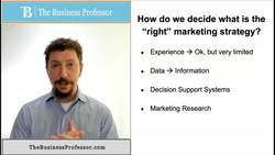 Developing the Right Marketing Strategy Instructional Video