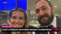 One Good Thing: Flight Attendant Helps Bride Heading to Honeymoon News Clip