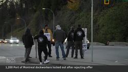 Montreal dockworkers join string of labour disruptions News Clip