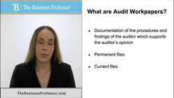 Audit Work Papers: Importance and Classification Instructional Video